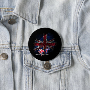 Vereinigtes Königreich Flagge Button