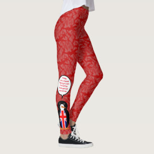 Vereinigtes Königreich Flagge Feiertag Frau Pengui Leggings