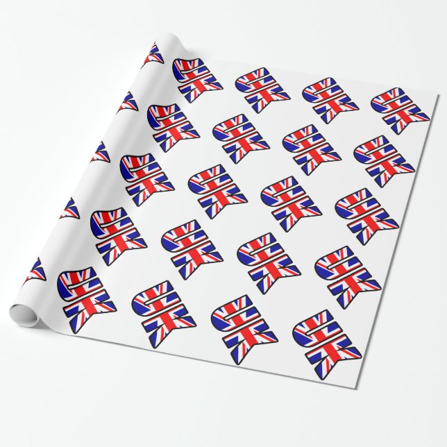 Vereinigtes Königreich Geschenkpapier (Ungerollt)