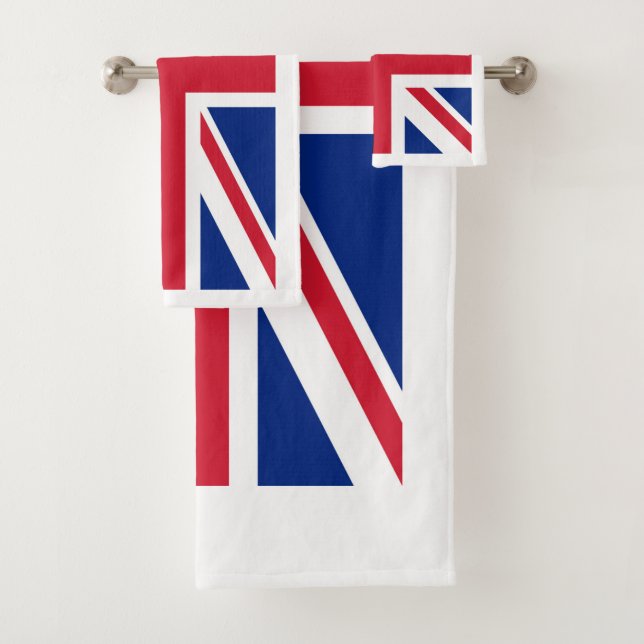Vereinigtes Königreich Jack Flag Britische Kolonie Badhandtuch Set (Insitu)