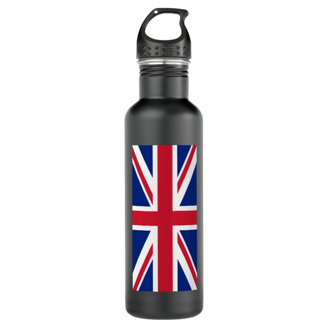 Vereinigtes Königreich Jack Flag Britische Kolonie Edelstahlflasche (Vorderseite)