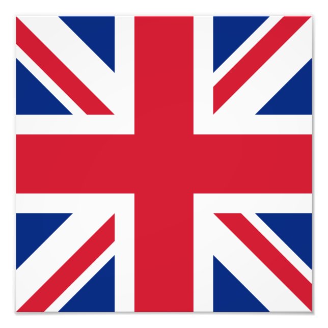 Vereinigtes Königreich Jack Flag Britische Kolonie Fotodruck (Vorne)