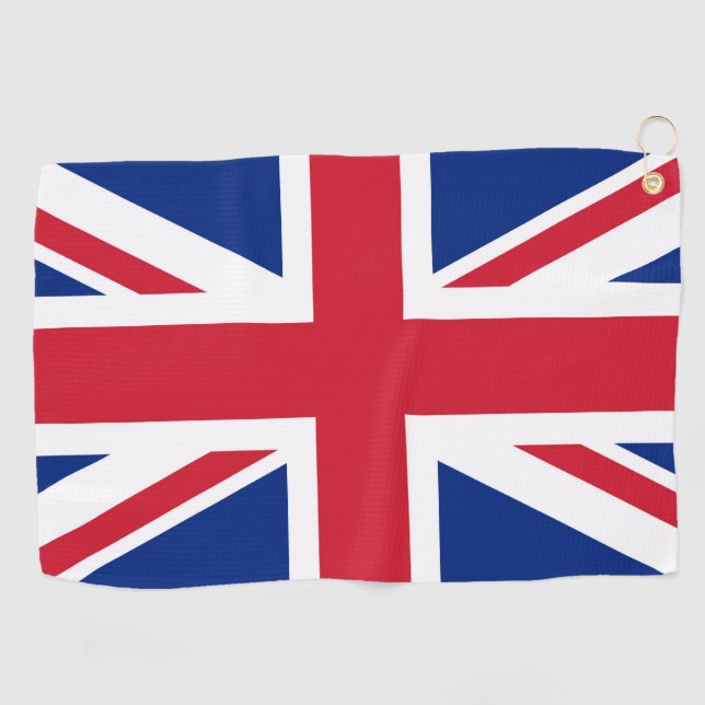 Vereinigtes Königreich Jack Flag Britische Kolonie Golfhandtuch (Horizontal)