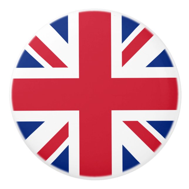Vereinigtes Königreich Jack Flag Britische Kolonie Keramikknauf (Vorderseite)