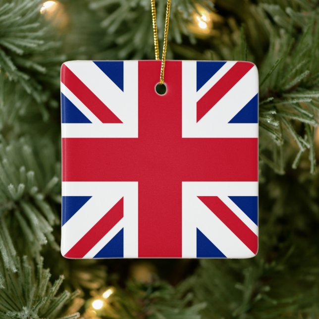 Vereinigtes Königreich Jack Flag Britische Kolonie Keramikornament (Baum)