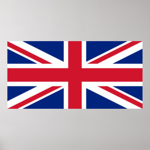 Vereinigtes Königreich Jack Flag Britische Kolonie Poster
