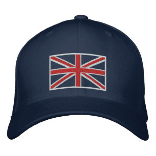 Vereinigtes Königreich Jack Flag Hat (blau) Bestickte Kappe