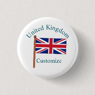 Vereinigtes Königreich Landesflagge Thunder_Cove Button