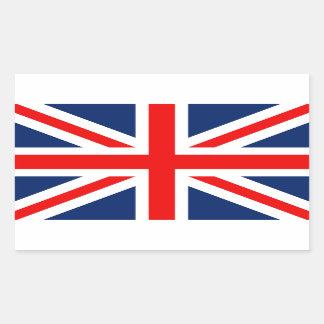 Vereinigtes Königreich Rechteckiger Aufkleber