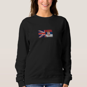 Vereinigtes Königreich Serbien Flaggen - Britische Sweatshirt