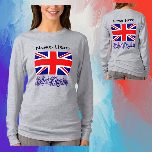 Vereinigtes Königreich und Britische Flagge Person T-Shirt (Von Creator hochgeladen)