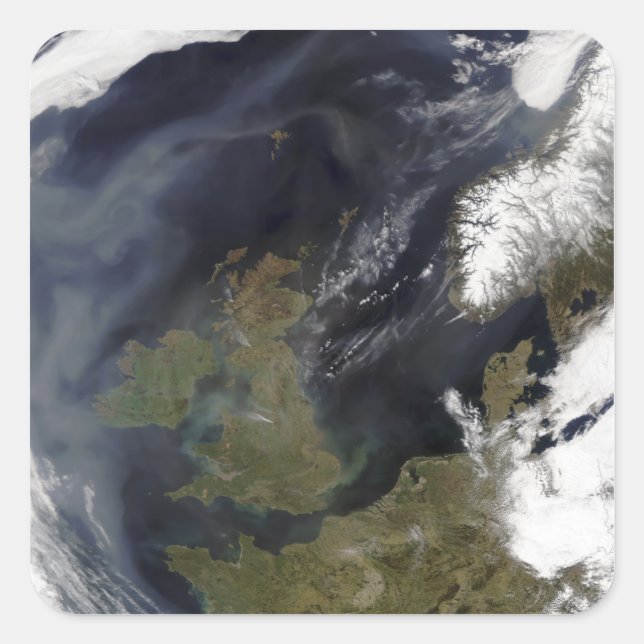 Vereinigtes Königreich und Republik Irland Quadratischer Aufkleber (Vorderseite)