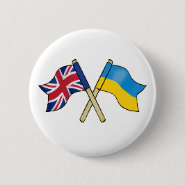Vereinigtes Königreich und Ukraine Freundschaft Button