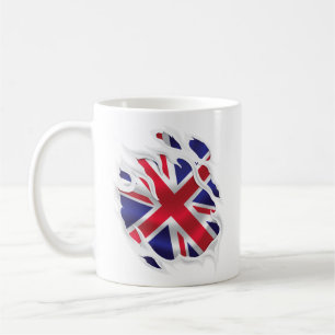 Vereinigtes Königreich Under The Skin Flagge Kaffeetasse