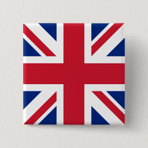 Vereinigtes Königreich Union Jack Flagge Britische Button