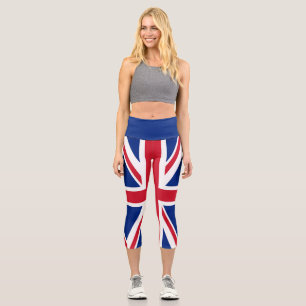 Vereinigtes Königreich Union Jack Flagge Britische Capri Leggings