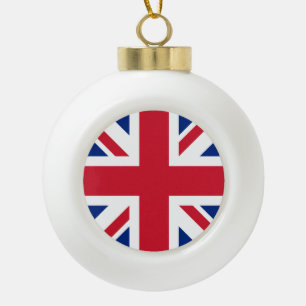 Vereinigtes Königreich Union Jack Flagge Britische Keramik Kugel-Ornament