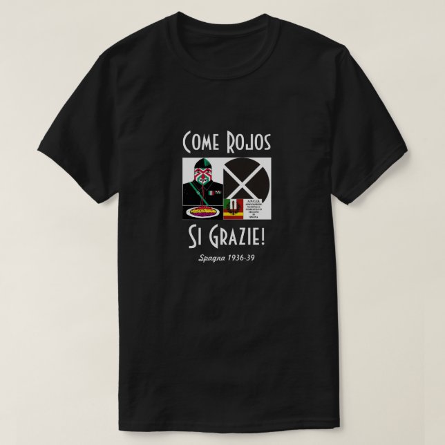 Vereinigung italienischer Soldaten in Spanien T-Shirt (Design vorne)