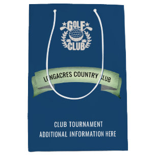 Vereins- / Firmen-Golfturnier-Logo Event-Geschenk Mittlere Geschenktüte