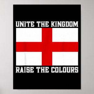 Vereint das Königreich St George Kreuz Poster