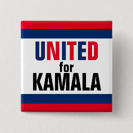 Vereint für Kamala Harris Präsident 2024 Button