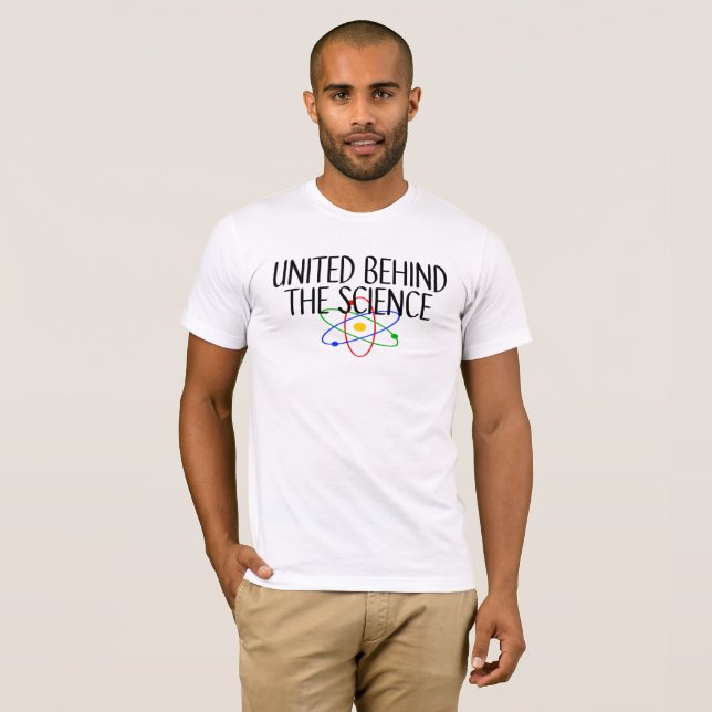 Vereint hinter Science T - Shirt (Vorne ganz)