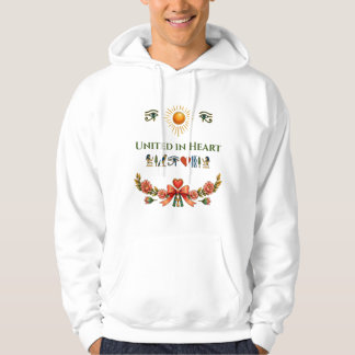 Vereint im Herzen: Altägyptische Hieroglyphen  Hoodie