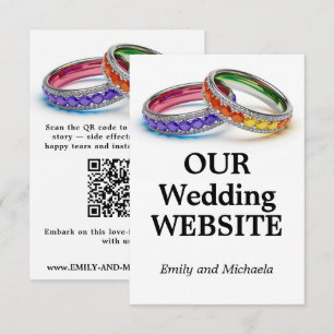 🌈 Vereint im Stolz – Hochzeitswebsite  Begleitkarte