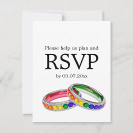 🌈 Vereint im Stolz – mit Ernährungsentscheidungen RSVP Karte