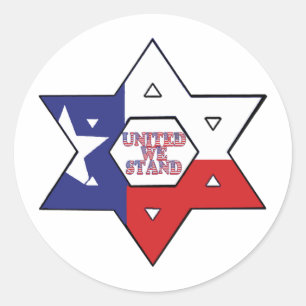 Vereint Runder Aufkleber