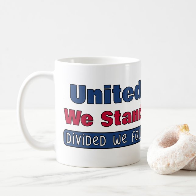 Vereint stehen wir kaffeetasse (Mit Donut)