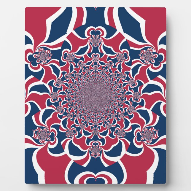 Vereinte Farben: Farbenfrohe globale Muster Fotoplatte (Vorderseite)