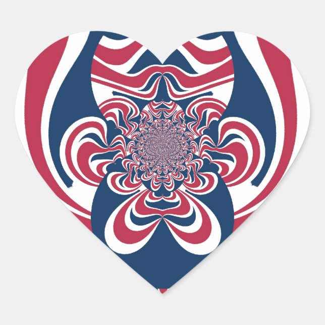 Vereinte Farben: Farbenfrohe globale Muster Herz-Aufkleber (Vorderseite)
