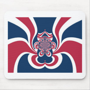 Vereinte Farben: Farbenfrohe globale Muster Mousepad