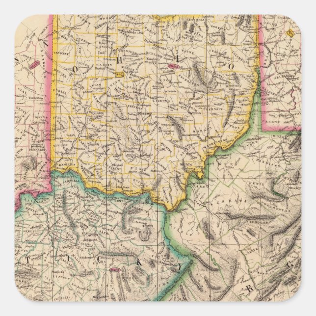 Vereinte Staaten, Amerika 50. September Quadratischer Aufkleber