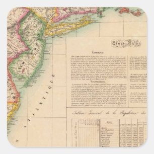 Vereinte Staaten, Amerika 51. September Quadratischer Aufkleber