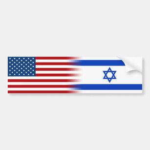 Vereinte Staaten Israel Alliierte amerikanische is Autoaufkleber