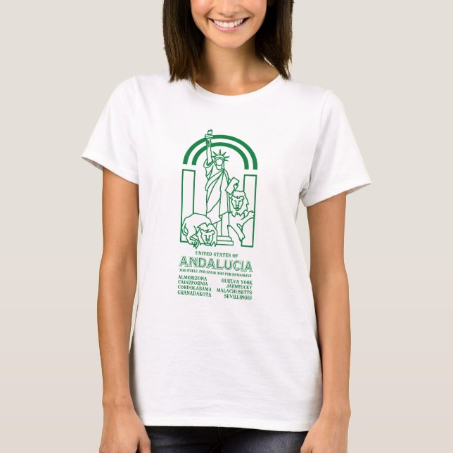 Vereinte Staaten von Andalusien T-Shirt (Vorderseite)