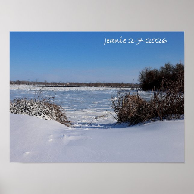Vereiste Delaware River Poster (Vorne)