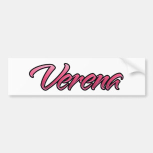 Verena verblasste rosa Aufkleber Sticker Autoaufkleber