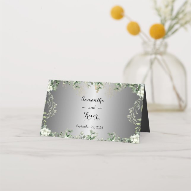 Vererbte Blüten: Silberakzente und Gildenkönige Platzkarte (Rückseite)