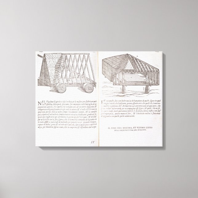 Verfahren für den Transport von vorgefertigten Däc Leinwanddruck (Vorderseite)