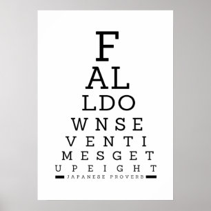Verfall Sieben Mal Poster Print Wall Decoration