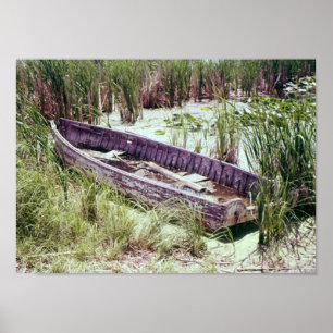 Verfallender Rowboat Poster