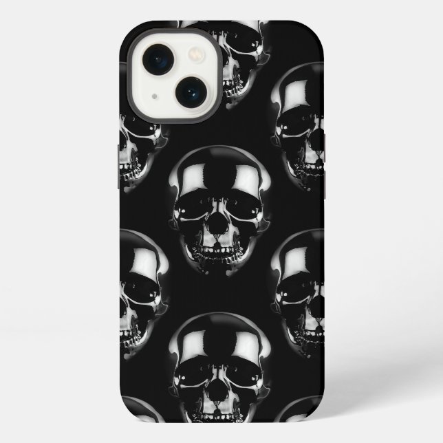 Verfallene Dunkle Schädel iPhone Hülle (Rückseite)