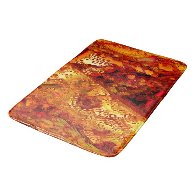 Verfärbt auf Korallenkarnivalmaske Badematte (Schrägansicht)