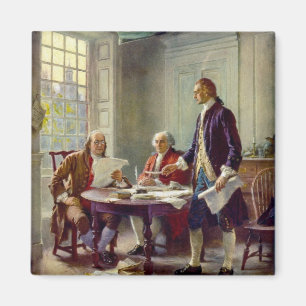 Verfassen der Unabhängigkeitserklärung 1776 Magnet