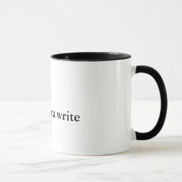 Verfasser, die gehen zu schreiben tasse