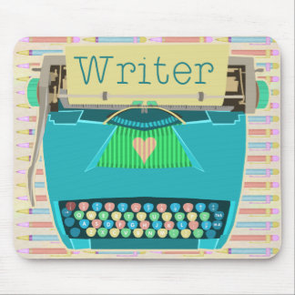 Verfasser-Schreibmaschinen-niedliches Retro Mousepad