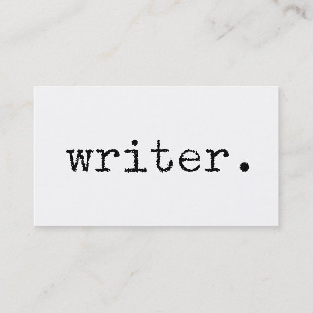 Verfasser-Vintager Visitenkarte (Vorderseite)